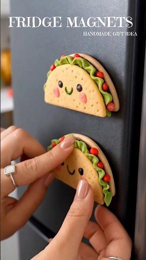 ✨ Cute Fridge Magnet Clay Art DIY | Easy Handmade Fridge Magnet Craft Idea