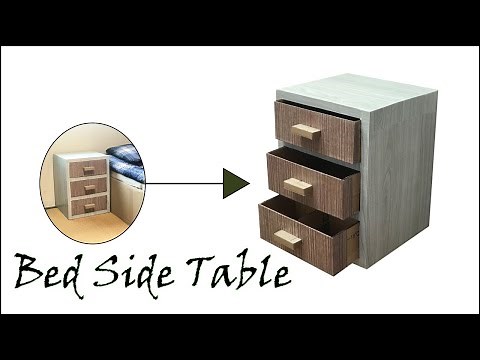 Cardboard bedside table