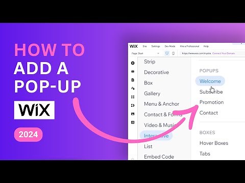 How to Add a Pop-Up in Wix – 2024 Beginner Tutorial