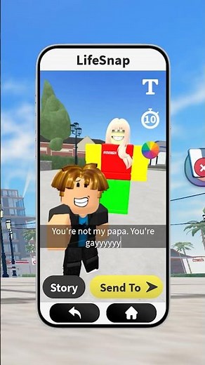 Roblox Snapchat Trolling P375 😂👽 New Hair #funny #robloxmemes #meme #roblox
