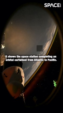 ISS performs a 'cartwheel' in stunning time-lapse