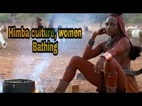 Himba culture's women Bathing