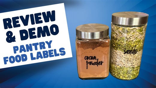 Watch Quick Demonstration and Honest Review Kitchen Pantry Labels on Amazon Live