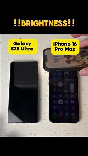 😱 Samsung S25 Ultra vs iPhone 16 Pro Max – Display Brightness Battle!