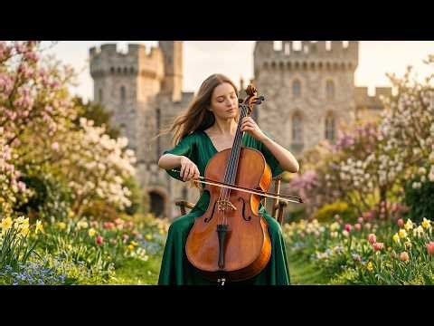 Enchanting Spring Melodies: Cello, Violin & Piano Under Blooming Skies