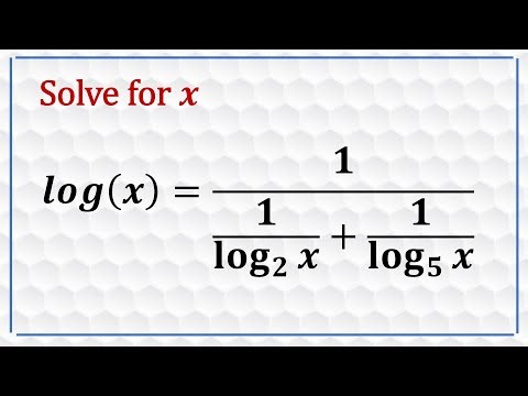 A logarithmic equation