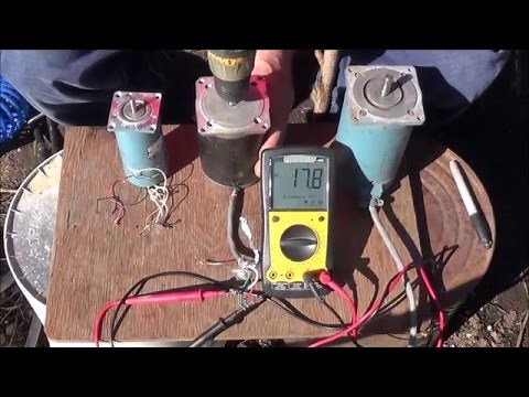 Testing Stepper Motors for use as a Generator.