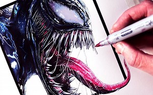 Painting | 手绘舌头怪"毒液"~