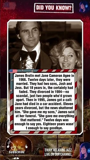 James Brolin's wife died 11 years after their divorce and it destroyed him #USA #Trending #WorldNews