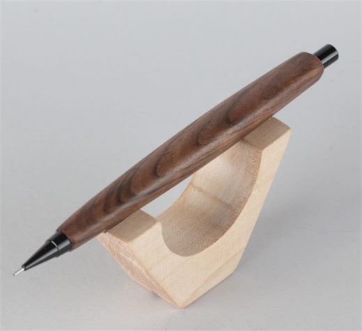 Dark Walnut Wood Triangular Mechanical Pencil 2mm, Model 3GV Alfa - Etsy