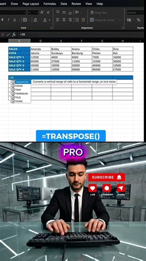 LIFEHACK: How to Transfer Table Data in Excel ✅ #excel #tips #lifehacks #microsoftexcel