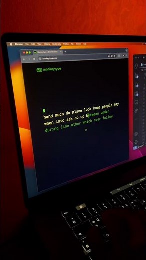 Practice makes perfect- daily practice with monkeytype #coding #typing