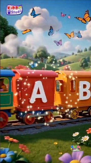 ABCD Alphabet Train Short Video Song | Kiddo Study