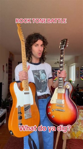Tele vs. LP What do ya dig? #lespaul #telecaster #ledzeppelin #versus #guitar