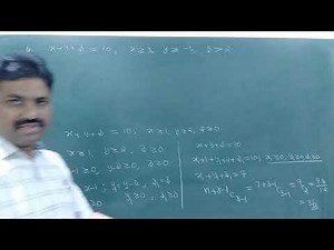 Problems on number of non-negative and positive integral solutions.