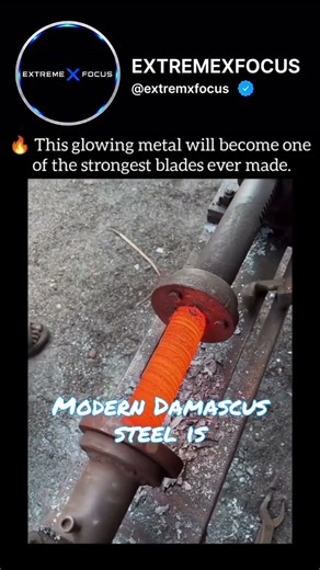 How is Damascus steel made? 🔥⚙️ Layers of steel become a legendary blade.
