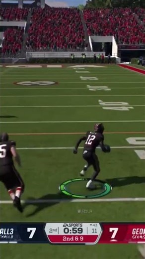 COLLEGE FOOTBALL 26 💯 CRAZY JUKE WATER SPLASH 💦 #cfb26 #football #viral #shorts #share #touchdown