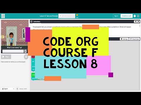 Code.org Course F Lesson 8 Text and Prompts - Express Course Lesson 25 - Code Org Lesson 8 Answers