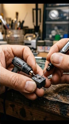 Mini Heat + Drill Combo 🔥 ASMR Satisfying Start #asmr #minitools #shorts
