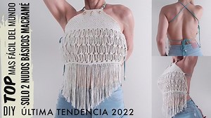 Hoy en DECOIDEAS BETH nos traen DIY COMO HACER UN TOP SUPER FÁCIL CON 2 NUDOS BASICOS EN MACRAMÉ . Queda divino