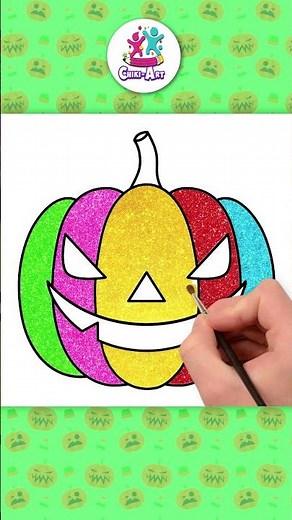 How To Draw Halloween Pumpkin Under 1 Minute✏️ 🎃Kids Drawing #shorts #howtodraw #drawingforkids