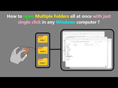 How to open Multiple Folders all at once with just single click in any Windows computer ?