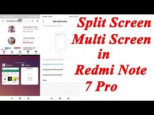 Split Screen in Redmi Note 7 Pro | MultiScreen open in Note 7 Pro |Mi phones