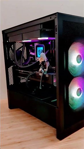 Its compact but has so much airflow 🌬️ The new #NZXT H3 Flow #rtx5070 #pcbuild #gaming #nvidia