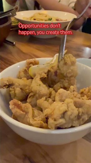 Opportunities don't happen, you create them. #menu #menu #food #socializers #socialize #socialscene