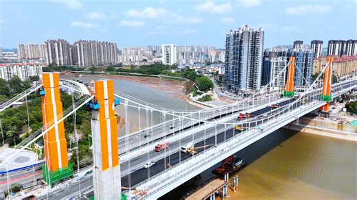 铺沥青了，平陆运河子材大桥，新桥好漂亮