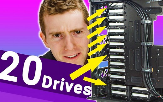 【官方双语】普通机箱装上320TB存储？DIY 4K剪辑NAS#linus谈科技