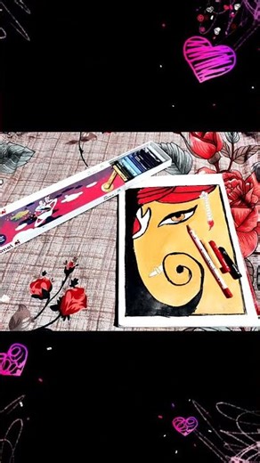 Showing the love to little girl ♥️ Kaushali 🎨🖌️ #art #viral #ganesh #artist #drawing #viral #shorts