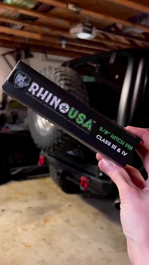 6.2K views · 82 reactions | Small but mighty upgrades  Our Locking Trailer Hitch Pin and Anti-Rattle Hitch Tightener get put good use on a Jeep's new cargo carrier. And, hint, "they’re great stocking stuffers "!: tombraider_wrangler / IG | RHINO USA | Facebook