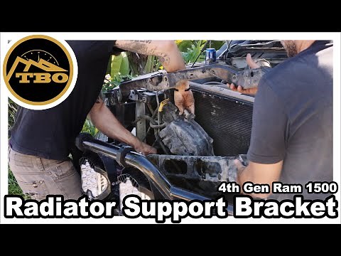 How to Remove Radiator Support Bracket on 4th Gen Ram 1500