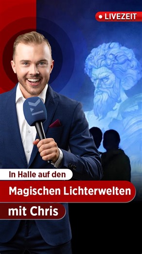 Mitteldeutsche Zeitung on Instagram: "Der Bergzoo wird zur Fantasiewelt aus Licht: LIVEZEIT mit Chris meldet sich am Mittwoch ab 18 Uhr live von den Magischen Lichterwelten! Reporter Chris Luzio Schönburg nimmt euch mit auf eine Reise durch leuchtende Drachen, Elfen und mystische Welten – direkt vom Reilsberg. Mit spannenden Einblicken, Hintergründen vom Zoo und ganz viel Staunen. 👉 Live aus dem Bergzoo Halle 👉 Mittwoch, 21. Januar 2026 👉 ab 18 Uhr 👉 Auf den Online-Plattformen von MZ & Volks