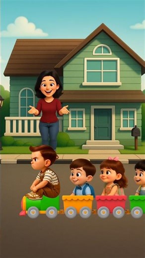 Go back home by shaking train😅 #shorts #unitedstates #animation #funny #canada #cartoon