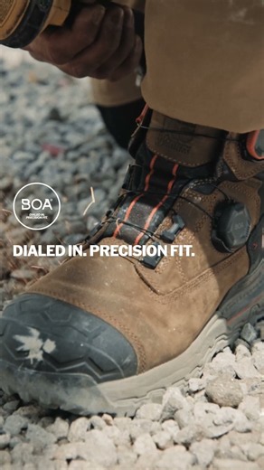 The Boondock Ultralight Work Boot, with a micro-adjustable BOA® Fit System.