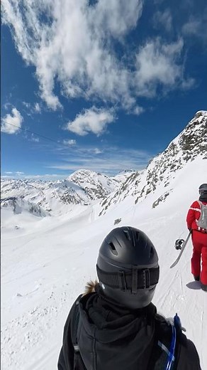 The season's final moment on the Austrian slopes ❄️ #snowboarding #austria #pov