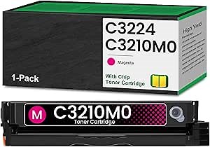 C3210M0 Magenta High Yield Toner Cartridge 2,000 Pages Remanufactured C3224 C3326 Toner Replacement for Lexmark C3210M0 Toner for C3224 C3326 C3426 MC3224 MC3326 MC3426 Series Printers, 1-Pack