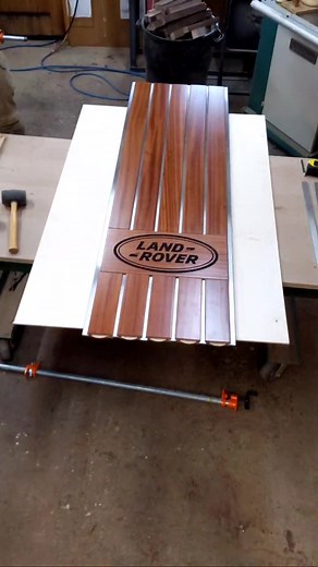 don't touch my truck... especially when the bed is this nice 👌 #fyp #foryou #foryoupage #truck #woodworking #landrover #defender