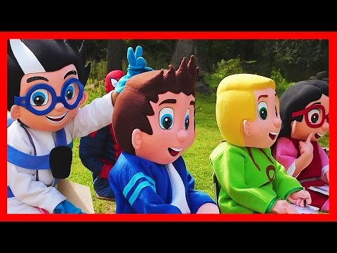 PJ Masks School In Real Life Adventure with Marshall, Paw Patrol and Spiderman