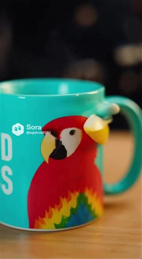 Second Coffee Already? 😭🦜 | Funny Short #parrotcomedy #parrot #comedy #talkingparrot #funny