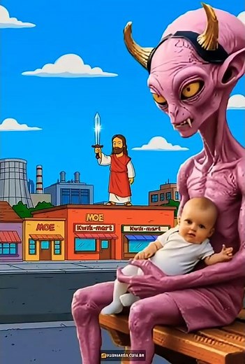 Miraculous Protection - JESUS ​​in The Simpsons loves children😇🙏