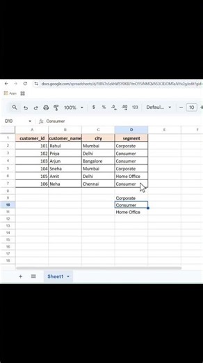 EXCEL UNIQUE = SQL DISTINCT