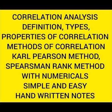 Correlation in Business Statistics | Definition, Types, Methods & Solved Numericals #correlation