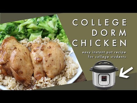 Easy Instant Pot Recipe for College Students: College Dorm Chicken
