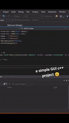 a simple GUI project 😊#beginners #pinoyprogrammer #programming #cprogramming #coding #learn