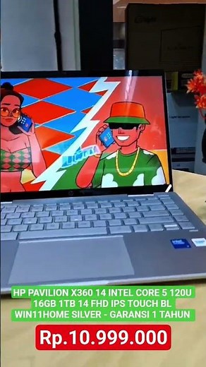 HP PAVILION X360 14 INTEL CORE 5 120U 16GB 1TB 14 FHD IPS TOUCH BL WIN11HOME SILVER