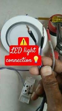 LED light switch connection #shorts