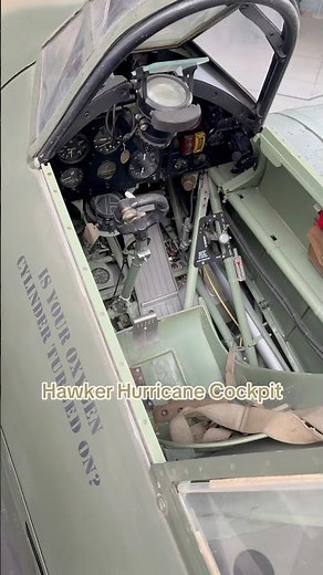 Inside a Hawker Hurricane cockpit #militaryaviation #plane #hurricane #raf #secondworldwar #shorts